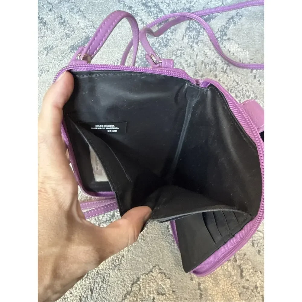 Mundi Women's Wristlet Wallet Crossbody Purse Lilac Purple - NWOT